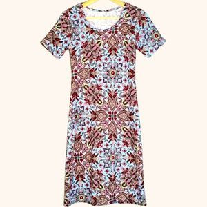 Woman's Honey and Lace Stretchy Dress XS NWTS